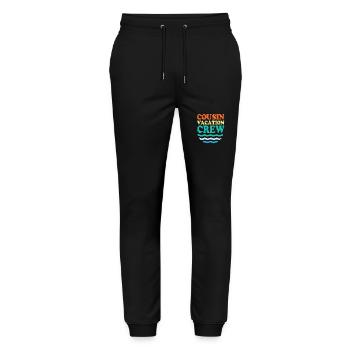 Cousin Crew - Stanley/Stella Unisex Bio Jogginghose Mover  - Schwarz - Vorne - Marisol (170cm) & Nik (191cm)