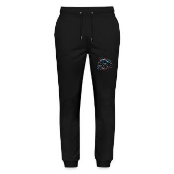 Monster Truck Neon Colors - Stanley/Stella Mover Unisex Organic Jogging Trousers - black - Front - Marisol (170cm) & Nik (191cm)