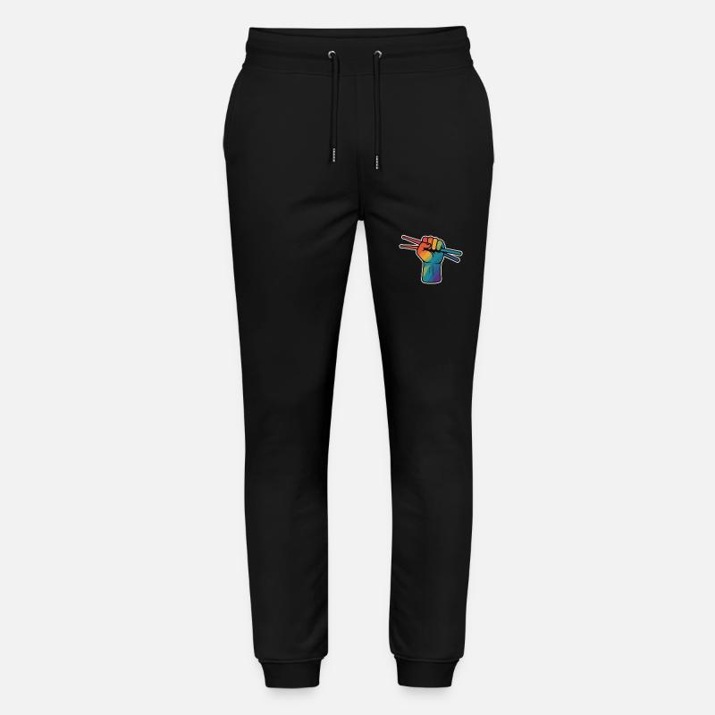 Puissance du batteur – Rainbow Fist - Pantalon de jogging bio MOVER Stanley/Stella unisexe - noir