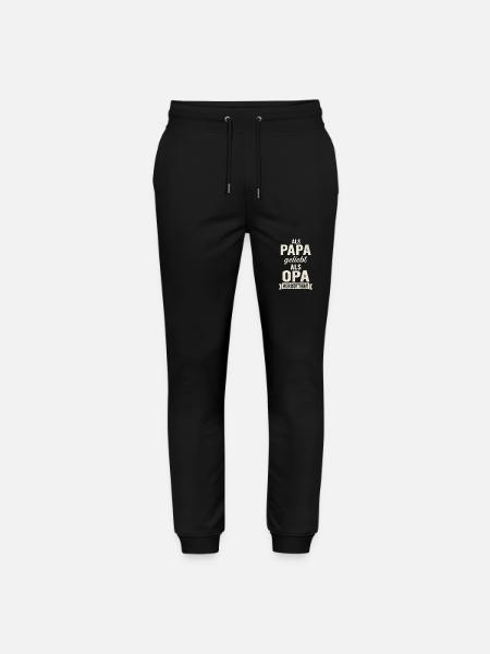 Dad loved, grandpa idolized – saying - Stanley/Stella Mover Unisex Organic Jogging Trousers - black