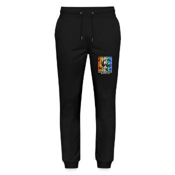 School bus, school bus driver, bus driver - Stanley/Stella Mover Unisex Organic Jogging Trousers - black - Front - Marisol (170cm) & Nik (191cm)