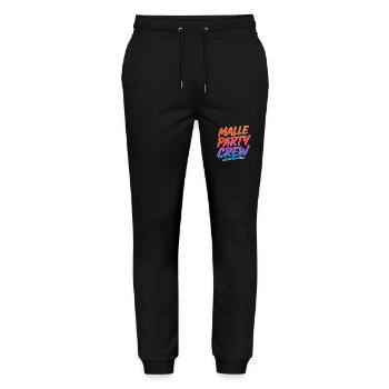 Malle Party Crew – Group Shirt - Stanley/Stella Mover Unisex Organic Jogging Trousers - black - Front - Marisol (170cm) & Nik (191cm)