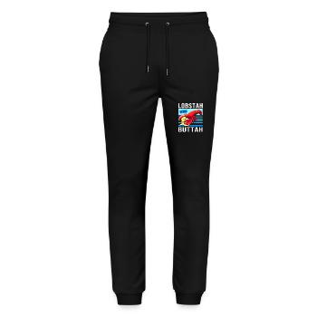 Hummer Meeresfrüchte Maine Lobster Languste - Stanley/Stella Unisex Bio Jogginghose Mover  - Schwarz - Vorne - Marisol (170cm) & Nik (191cm)