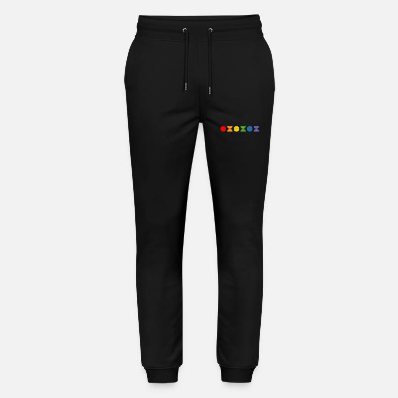 Rainbow fun - Stanley/Stella Mover Unisex Organic Jogging Trousers - black