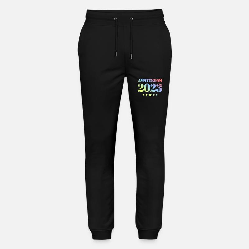 Amsterdam 2023 - Stanley/Stella Unisex Bio Jogginghose Mover  - Schwarz