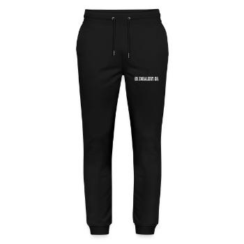 Es Eskaliert Eh lustiger Spruch - Stanley/Stella Unisex Bio Jogginghose Mover  - Schwarz - Vorne - Marisol (170cm) & Nik (191cm)