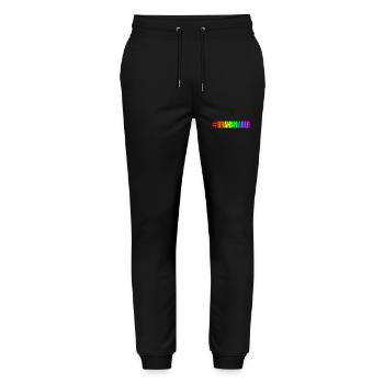brandmauer - Stanley/Stella Unisex Bio Jogginghose Mover  - Schwarz - Vorne - Marisol (170cm) & Nik (191cm)