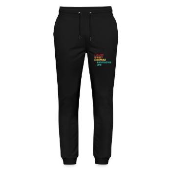 Tromboniste Tromboniste Marchand Band Trombone - Pantalon de jogging bio MOVER Stanley/Stella unisexe - noir - Devant - Marisol (170cm) & Nik (191cm)