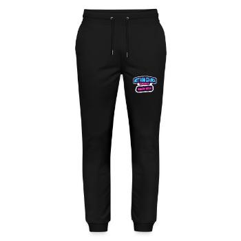 Je peux être gentil aussi, mais ça n’apporte rien - Pantalon de jogging bio MOVER Stanley/Stella unisexe - noir - Devant - Marisol (170cm) & Nik (191cm)