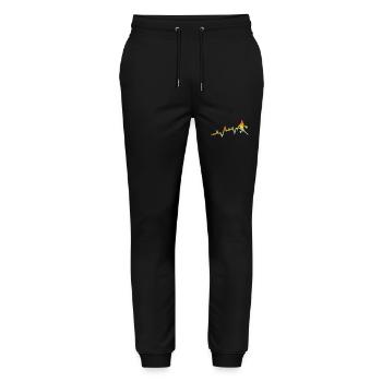 Basketball Players Evolution Basketball - Stanley/Stella Mover Unisex Organic Jogging Trousers - black - Front - Marisol (170cm) & Nik (191cm)