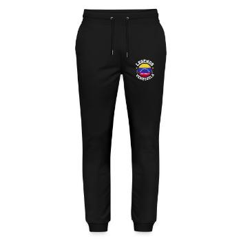 Legends Born In Venezuela South America Gift - Stanley/Stella Mover Unisex Organic Jogging Trousers - black - Front - Marisol (170cm) & Nik (191cm)