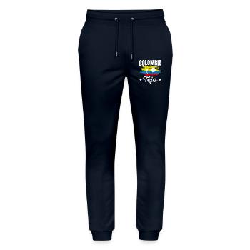 Colombia Tejo Team Sport Colombian - Stanley/Stella Mover Unisex Organic Jogging Trousers - navy - Front - Marisol (170cm) & Nik (191cm)