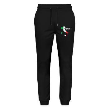 Lombardy Italy Lombardy Map Region Italy - Stanley/Stella Mover Unisex Organic Jogging Trousers - black - Front - Marisol (170cm) & Nik (191cm)