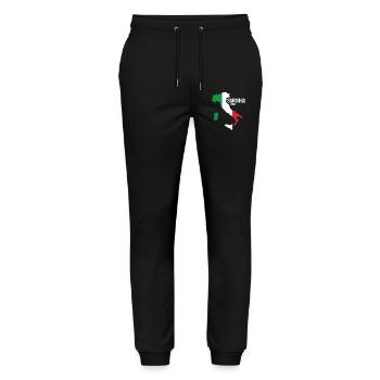 Sardinia Italy Sardinia Map Region Italy - Stanley/Stella Mover Unisex Organic Jogging Trousers - black - Front - Marisol (170cm) & Nik (191cm)