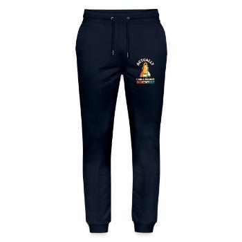 Rétro Rocket Scientist Spaceman Navette spatiale - Pantalon de jogging bio MOVER Stanley/Stella unisexe - marine - Devant - Marisol (170cm) & Nik (191cm)
