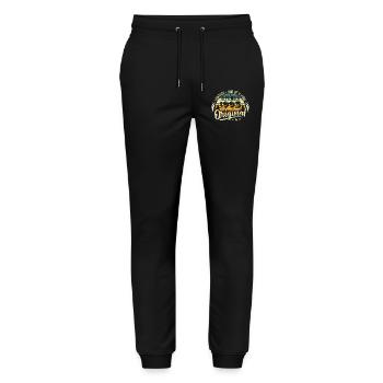 September 1993 Anniversary 1993 September 1993 - Stanley/Stella Mover Unisex Organic Jogging Trousers - black - Front - Marisol (170cm) & Nik (191cm)
