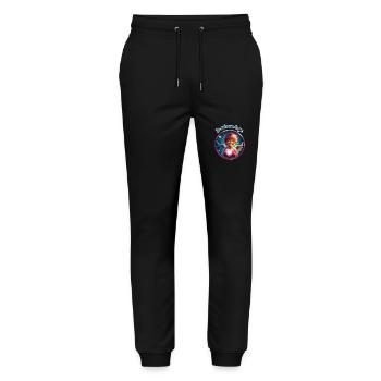 Je suis un Ange - Pantalon de jogging bio MOVER Stanley/Stella unisexe - noir - Devant - Marisol (170cm) & Nik (191cm)