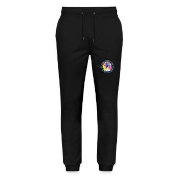 Gran Canaria Tour Palm Trees Colorful - Stanley/Stella Mover Unisex Organic Jogging Trousers - black - Front - Marisol (170cm) & Nik (191cm)