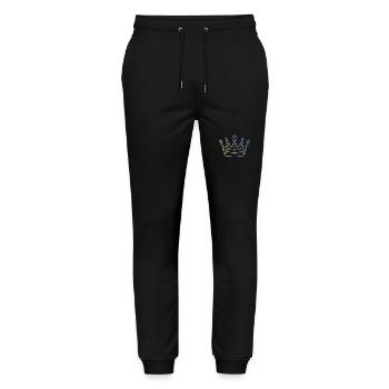 Crown Symbol - Stanley/Stella Mover Unisex Organic Jogging Trousers - black - Front - Marisol (170cm) & Nik (191cm)