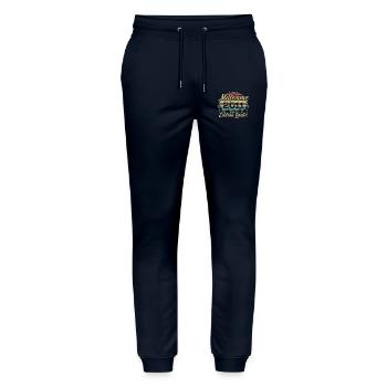 2011 Vintage - 13th Anniversary Gift - Stanley/Stella Mover Unisex Organic Jogging Trousers - navy - Front - Marisol (170cm) & Nik (191cm)