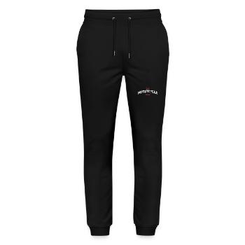 Motorcycle Team - Stanley/Stella Unisex Bio Jogginghose Mover  - Schwarz - Vorne - Marisol (170cm) & Nik (191cm)