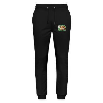 Turkey Disguise, Cat Surprise - Stanley/Stella Mover Unisex Organic Jogging Trousers - black - Front - Marisol (170cm) & Nik (191cm)