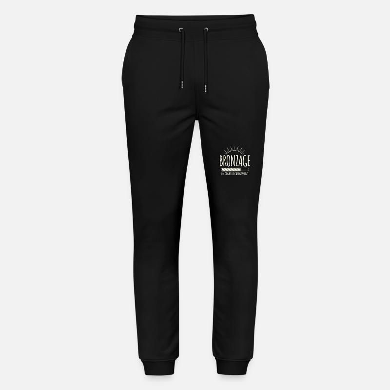 Tan Loading, Summer, Vacation, French - Stanley/Stella Mover Unisex Organic Jogging Trousers - black