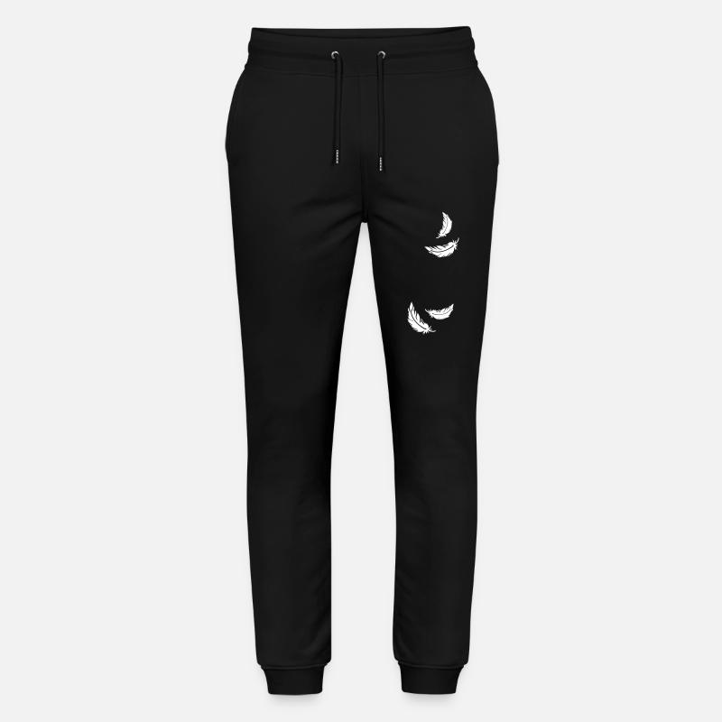 Zwei fliegende Federn - Stanley/Stella Unisex Bio Jogginghose Mover  - Schwarz