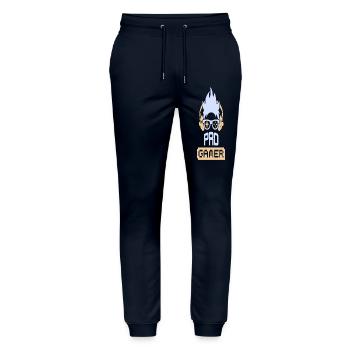Pro Gamer - Stanley/Stella Mover Unisex Organic Jogging Trousers - navy - Front - Marisol (170cm) & Nik (191cm)
