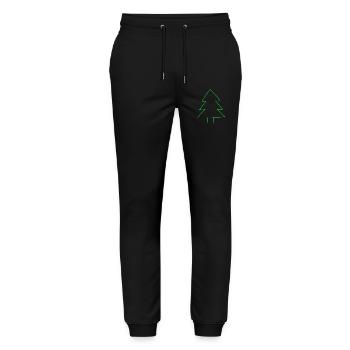 Christmas tree - Stanley/Stella Mover Unisex Organic Jogging Trousers - black - Front - Marisol (170cm) & Nik (191cm)
