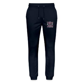 Steinbock Astrologie Geburtszeichen Horoskop - Stanley/Stella Unisex Bio Jogginghose Mover  - Navy - Vorne - Marisol (170cm) & Nik (191cm)