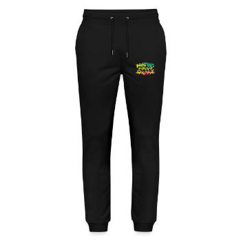 Diamonds, Diamond Painter, Artist, Tinkerer - Stanley/Stella Mover Unisex Organic Jogging Trousers - black - Front - Marisol (170cm) & Nik (191cm)