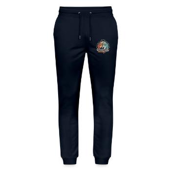 Vintage Retro Januar 2017 Geburtstagsgeschenk - Stanley/Stella Unisex Bio Jogginghose Mover  - Navy - Vorne - Marisol (170cm) & Nik (191cm)