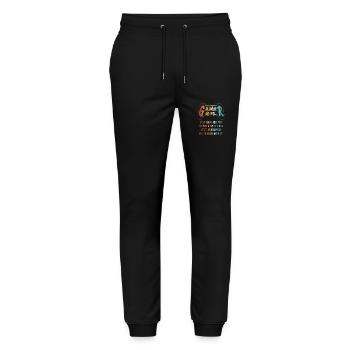 Gamer Girl Video Games With The Girls - Stanley/Stella Mover Unisex Organic Jogging Trousers - black - Front - Marisol (170cm) & Nik (191cm)