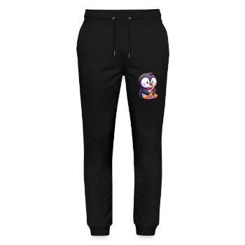Penguin Saxophonist Jazz Concert - Stanley/Stella Mover Unisex Organic Jogging Trousers - black - Front - Marisol (170cm) & Nik (191cm)