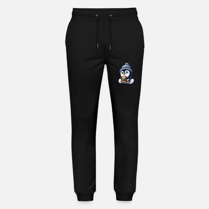 Penguin Snowboard Cheeseburger Fun - Pantalon de jogging bio MOVER Stanley/Stella unisexe - noir
