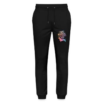 Chien teckel - Pantalon de jogging bio MOVER Stanley/Stella unisexe - noir - Devant - Marisol (170cm) & Nik (191cm)