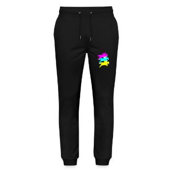 Dressage Dressage Cheval Dressage Cavalier - Pantalon de jogging bio MOVER Stanley/Stella unisexe - noir - Devant - Marisol (170cm) & Nik (191cm)