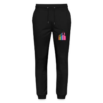 Séjour ski ski - Pantalon de jogging bio MOVER Stanley/Stella unisexe - noir - Devant - Marisol (170cm) & Nik (191cm)