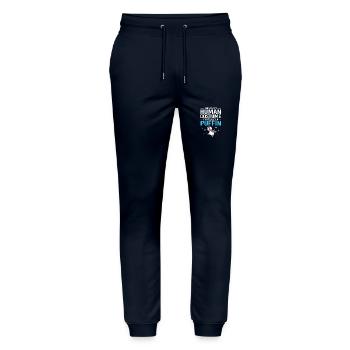Papageientaucher Puffin - Stanley/Stella Unisex Bio Jogginghose Mover  - Navy - Vorne - Marisol (170cm) & Nik (191cm)