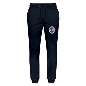 Pastell Gothic - Stanley/Stella Unisex Bio Jogginghose Mover  - Navy - Vorne - Marisol (170cm) & Nik (191cm)
