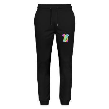 Schnauzer nain - Pantalon de jogging bio MOVER Stanley/Stella unisexe - noir - Devant - Marisol (170cm) & Nik (191cm)