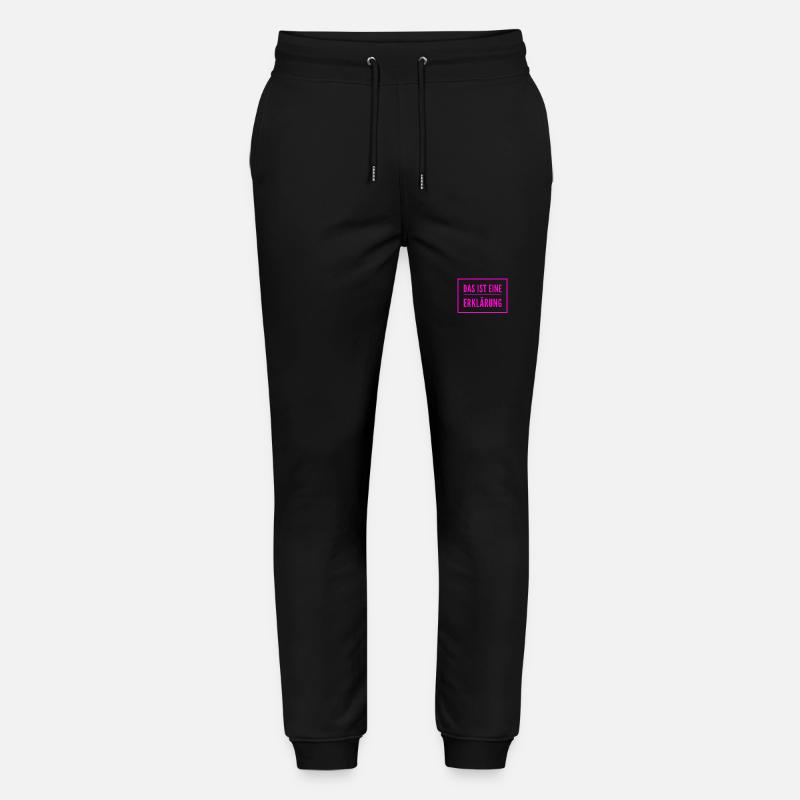 die Erklärung - Stanley/Stella Unisex Bio Jogginghose Mover  - Schwarz