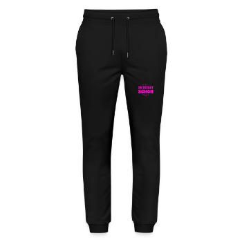 wir verstehen uns - Stanley/Stella Unisex Bio Jogginghose Mover  - Schwarz - Vorne - Marisol (170cm) & Nik (191cm)
