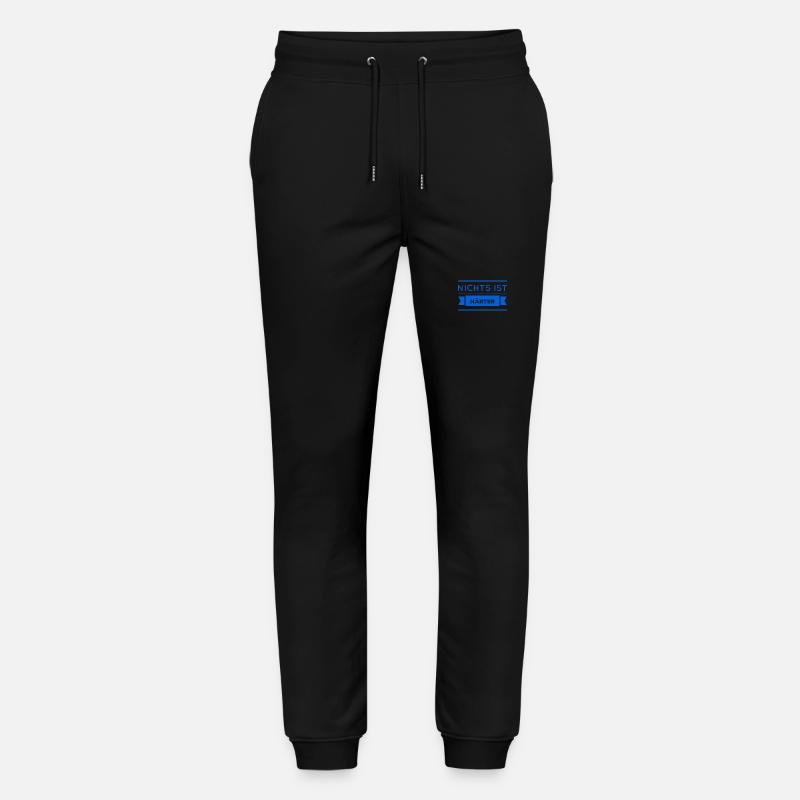 nichts ist härter - Stanley/Stella Unisex Bio Jogginghose Mover  - Schwarz