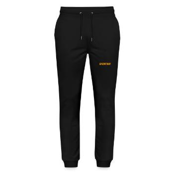 Denken ist super - Stanley/Stella Unisex Bio Jogginghose Mover  - Schwarz - Vorne - Marisol (170cm) & Nik (191cm)