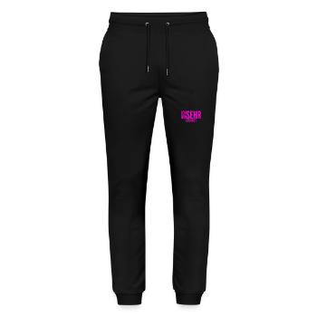 hocherfreut - Stanley/Stella Unisex Bio Jogginghose Mover  - Schwarz - Vorne - Marisol (170cm) & Nik (191cm)