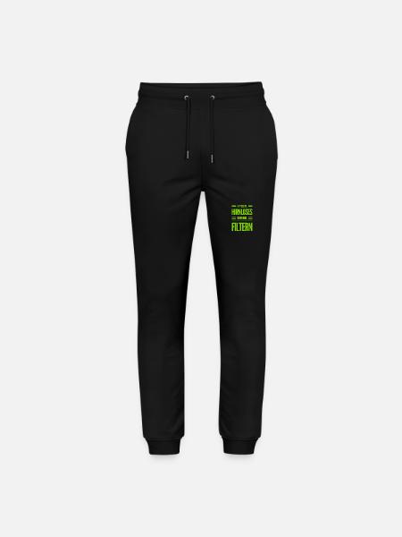 viele reden Unsinn - Stanley/Stella Unisex Bio Jogginghose Mover - Schwarz