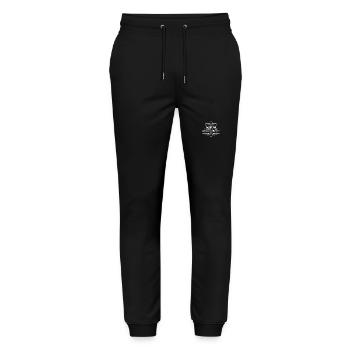 ich bleibe locker - Stanley/Stella Unisex Bio Jogginghose Mover  - Schwarz - Vorne - Marisol (170cm) & Nik (191cm)