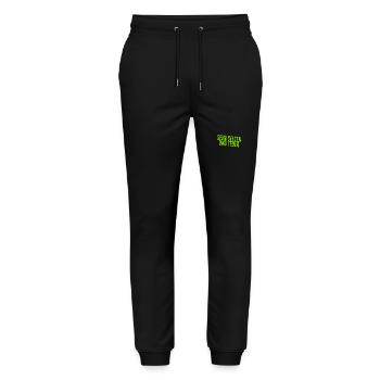 ich bin was besonderes - Stanley/Stella Unisex Bio Jogginghose Mover  - Schwarz - Vorne - Marisol (170cm) & Nik (191cm)